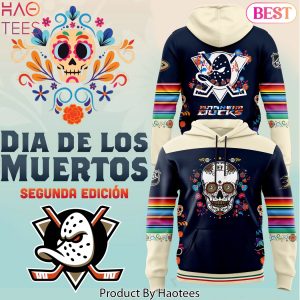 Anaheim Ducks 2024 Dia De Los Muertos Pullover Hoodie
