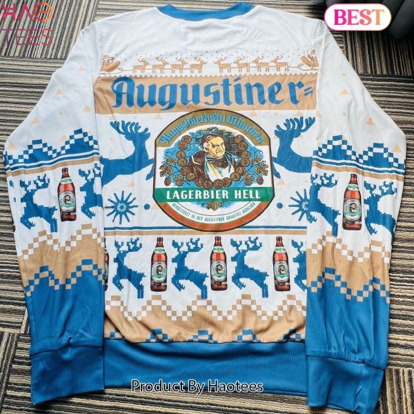 Augustiner Beer Blue Ugly Christmas Sweater