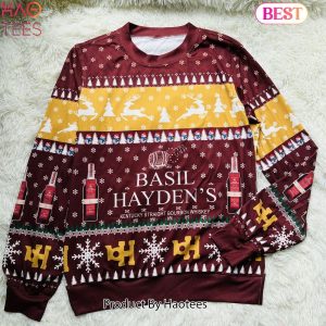 Basil Hayden’s Bourbon Whiskey Ugly Christmas Sweater