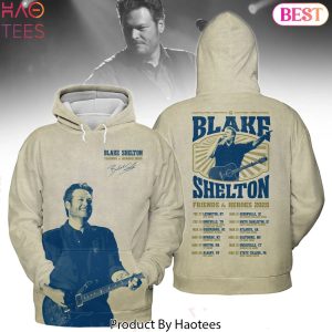 Blake Shelton Friends And Heroes Tour 2025 Signature Hoodie