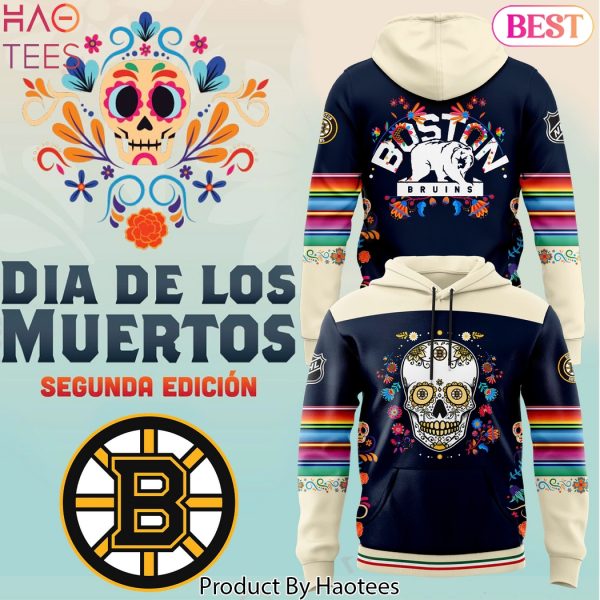 Boston Bruins 2024 Dia De Los Muertos Pullover Hoodie