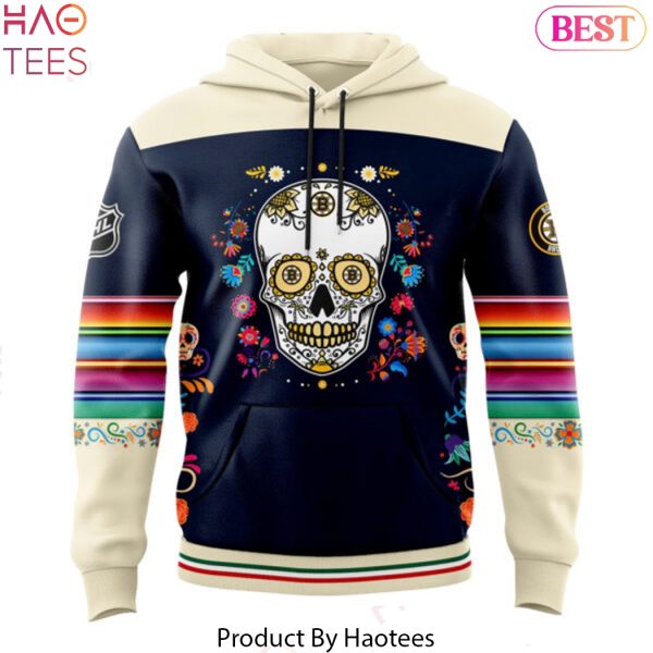 Boston Bruins 2024 Dia De Los Muertos Pullover Hoodie