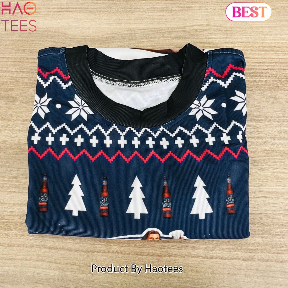 Bulldog Drink Samuel Adams Boston Lager Beer Ugly Christmas Sweater Bulldog Drink Samuel Adams Boston Lager Beer Ugly Christmas Sweater