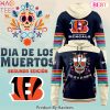 Cincinnati Bengals 2024 Dia De Los Muertos Pullover Hoodie