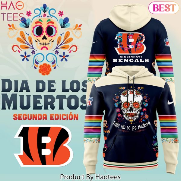 Cincinnati Bengals 2024 Dia De Los Muertos Pullover Hoodie