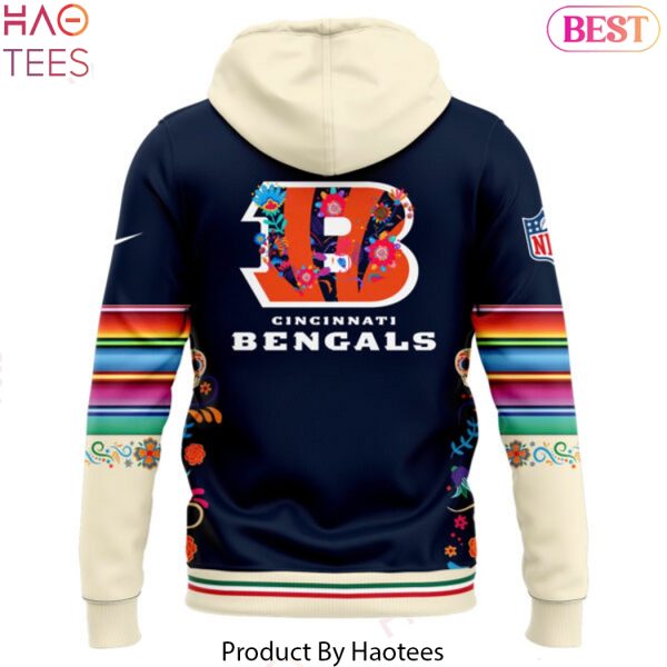 Cincinnati Bengals 2024 Dia De Los Muertos Pullover Hoodie