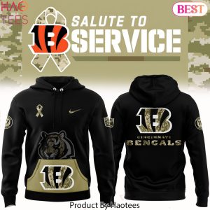 Cincinnati Bengals 2024 Salute To Service Design Hoodie