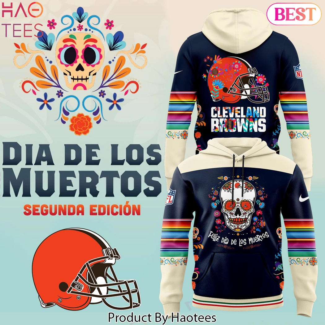 Cleveland Browns 2024 Dia De Los Muertos Pullover Hoodie Cleveland Browns 2024 Dia De Los Muertos Pullover Hoodie