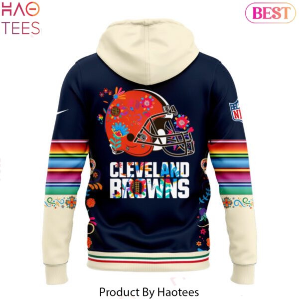 Cleveland Browns 2024 Dia De Los Muertos Pullover Hoodie