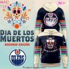 Edmonton Oilers 2024 Dia De Los Muertos Pullover Hoodie