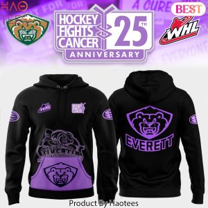 Everett Silvertips Hockey Fight Cancer 2024 Hoodie