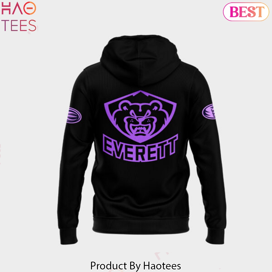 Everett Silvertips Hockey Fight Cancer 2024 Hoodie Everett Silvertips Hockey Fight Cancer 2024 Hoodie