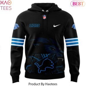 Fanatics Black Detroit Lions Alternate Helmet Pullover 2024 Hoodie