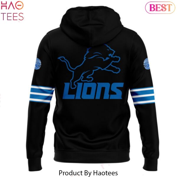 Fanatics Black Detroit Lions Alternate Helmet Pullover 2024 Hoodie