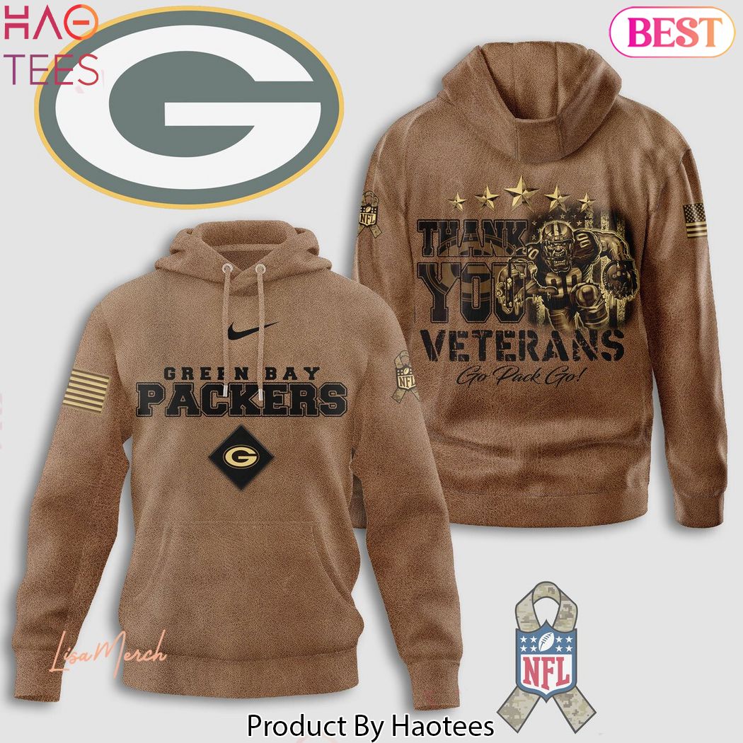Green Bay Packers Thank You Veterans Go Pack Go Hoodie Green Bay Packers Thank You Veterans Go Pack Go Hoodie