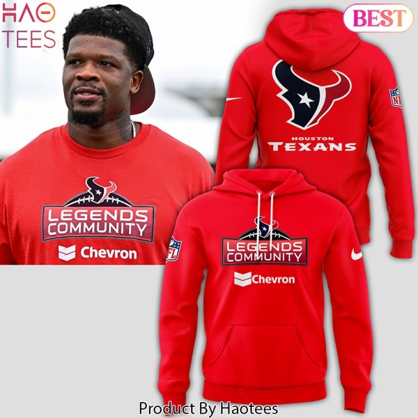 Houston Texans Legends Community Chevron Hoodie – Red
