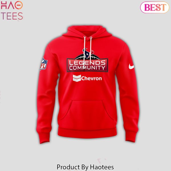 Houston Texans Legends Community Chevron Hoodie – Red