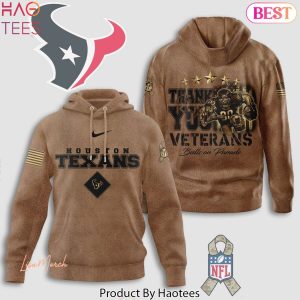 Houston Texans Thank You Veterans Bulls On Parade Hoodie