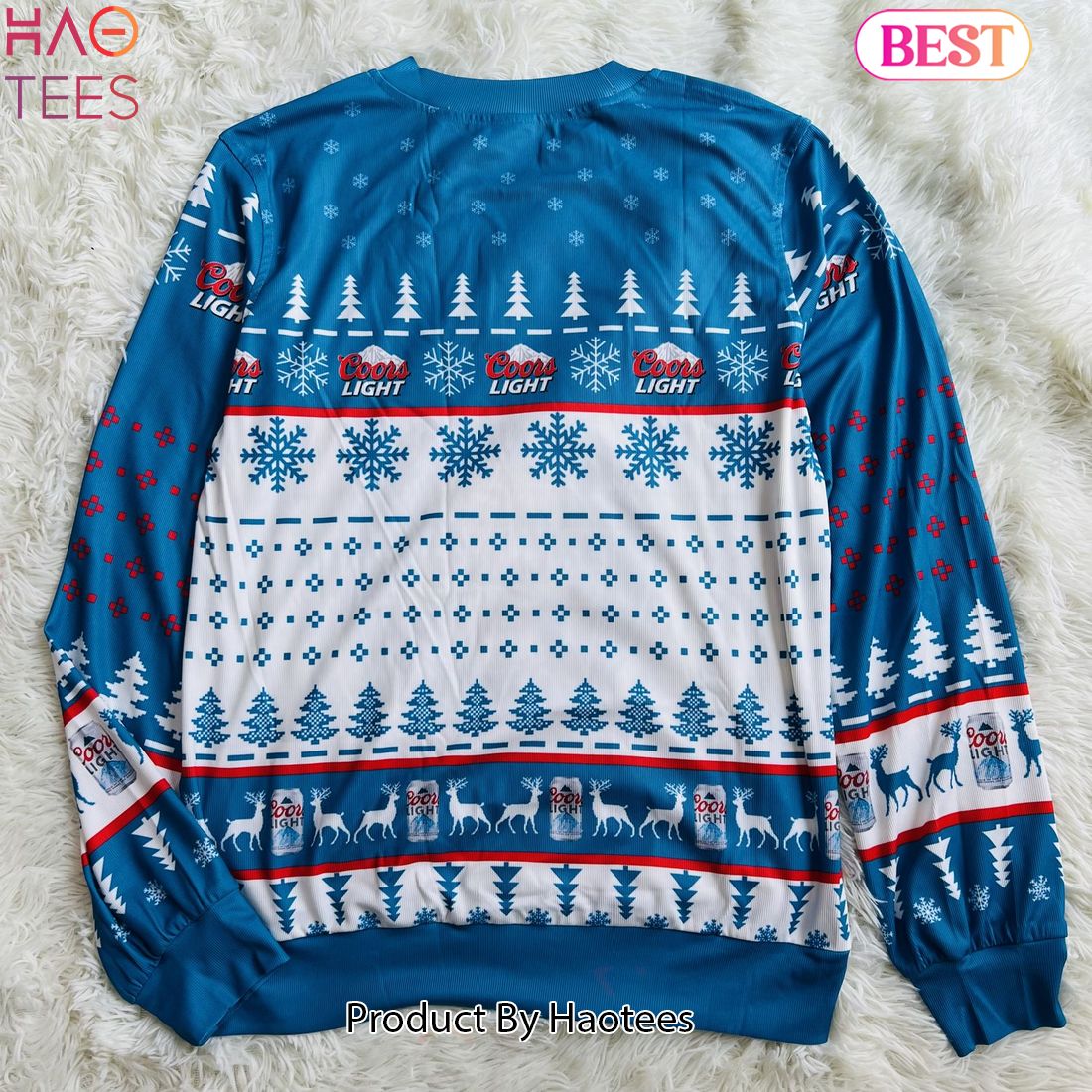 2024 I Love Titties And Coors Light Ugly Christmas Sweater