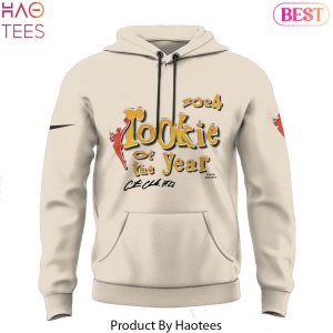 Indiana Fever Caitlin Clark Playa Society Cream 2024 Rookie Of The Year Hoodie