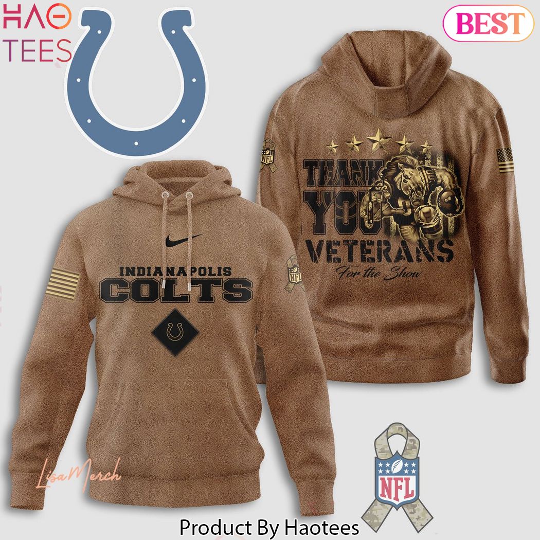 Indianapolis Colts Thank You Veterans For The Shou Hoodie Indianapolis Colts Thank You Veterans For The Shou Hoodie