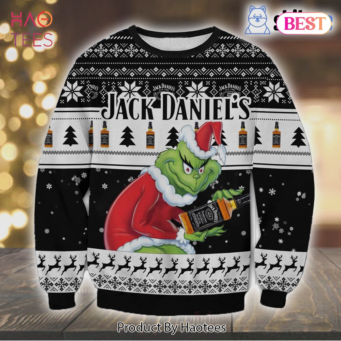 Jack Daniels Grinch Ugly Christmas Sweater Jack Daniels Grinch Ugly Christmas Sweater