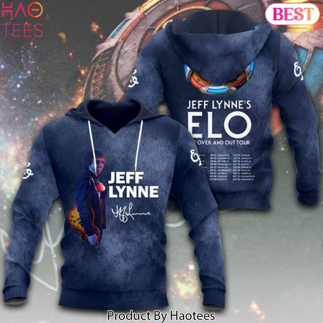 Jeff Lynne Elo The Over And Out Tour Signature Hoodie Jeff Lynne Elo The Over And Out Tour Signature Hoodie
