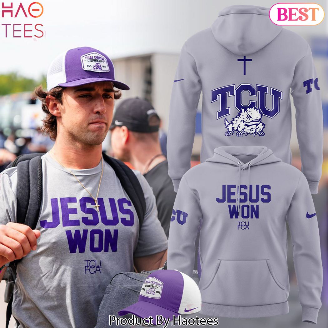 Jesus Won TCU Horned Frogs Design Hoodie Jesus Won TCU Horned Frogs Design Hoodie