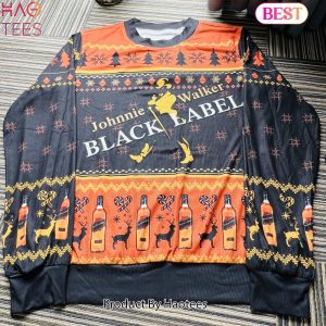Johnnie Walker Black Label Knitted Ugly Christmas Sweater