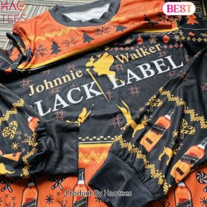 Johnnie Walker Black Label Knitted Ugly Christmas Sweater