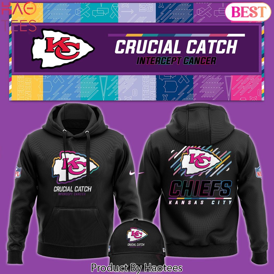 Kansas City Chiefs Crucial Catch Black Hoodie Kansas City Chiefs Crucial Catch Black Hoodie
