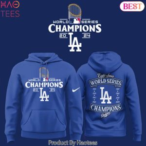 Los Angeles Dodgers World Series Champions 2024 Eight Times Hoodie – Blue