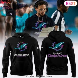 Miami Dolphins 2024 Crucial Catch Intercept Cancer Hoodie