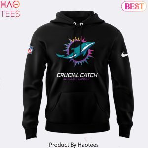 Miami Dolphins 2024 Crucial Catch Intercept Cancer Hoodie