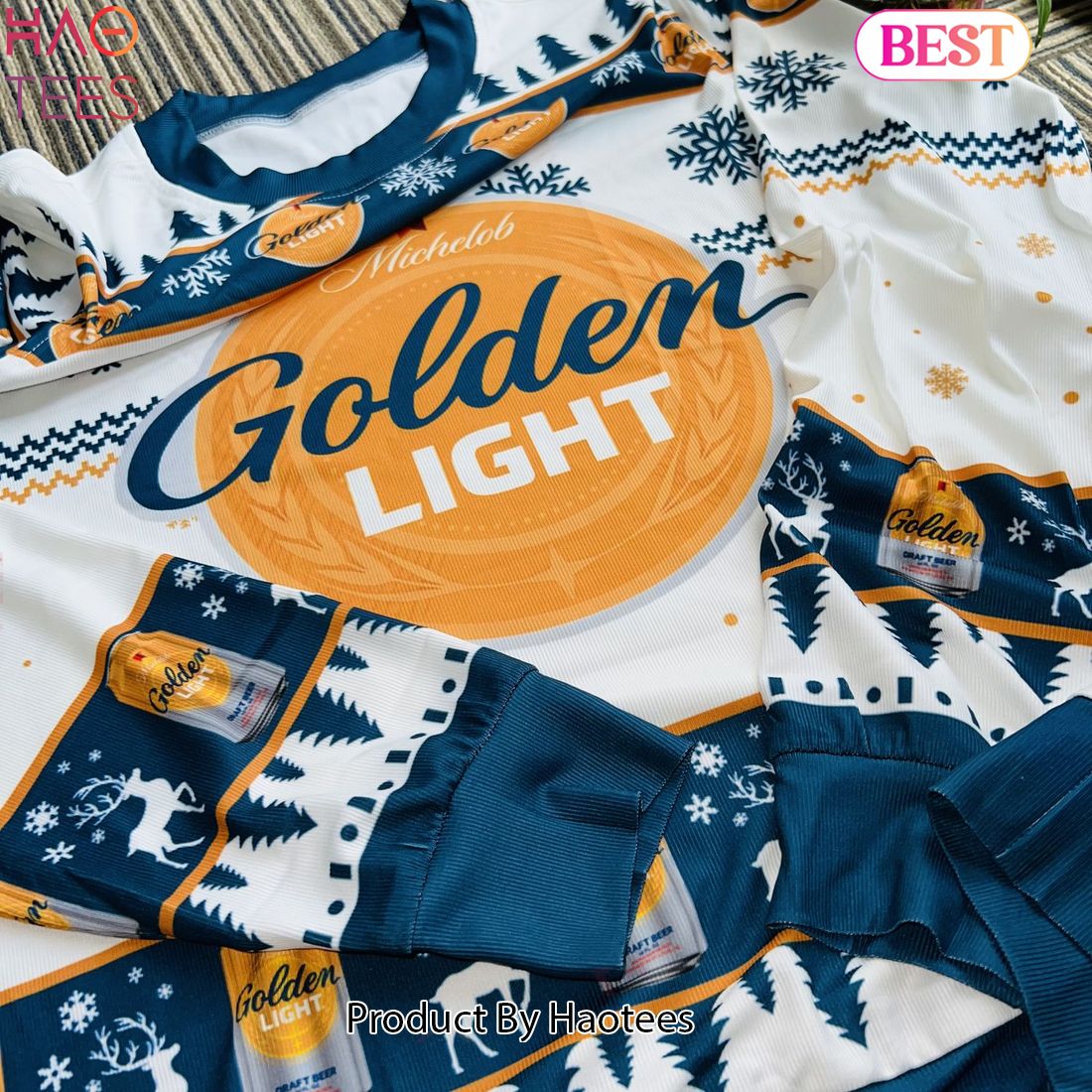 Michelob Golden Light Ugly Christmas Sweater