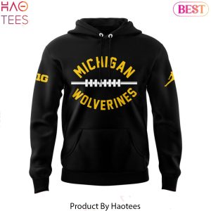 Michigan Wolverines Football  Black x Gold Hoodie