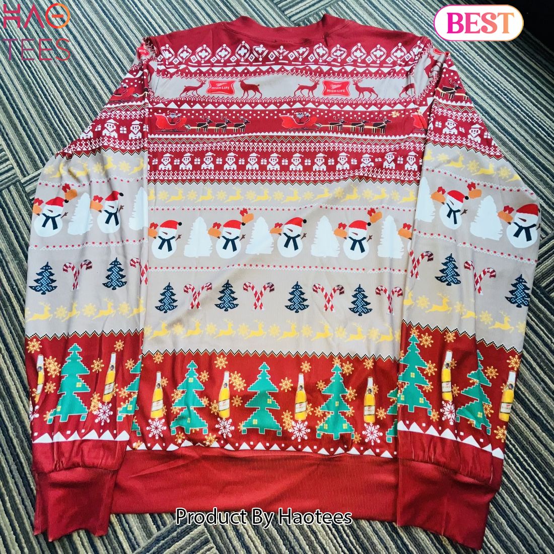 2024 Miller High Life Ugly Christmas Sweater