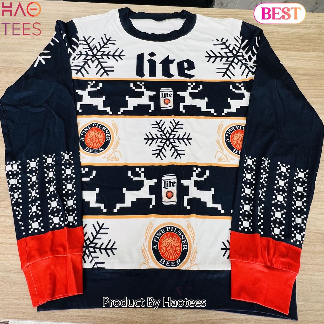 Miller Lite Beer Christmas 3D Sweater