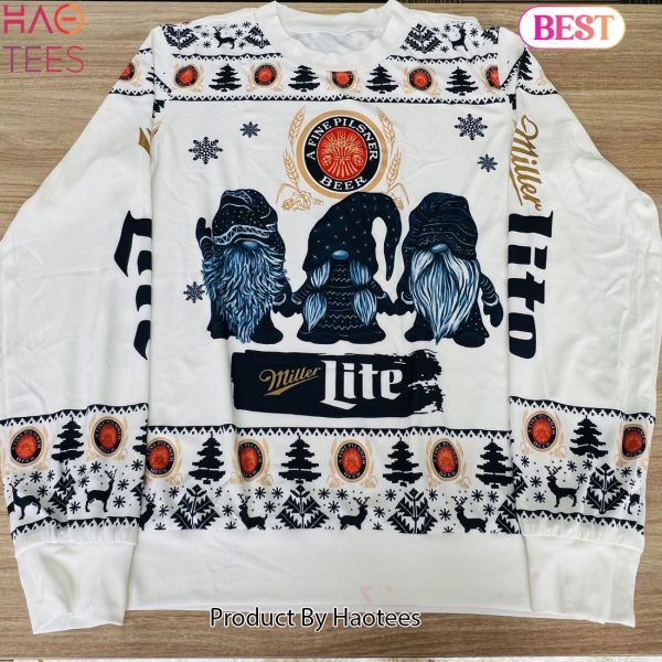 2024 Miller Lite Gnomes Ugly Sweater
