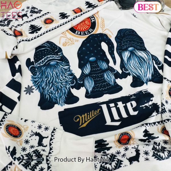 2024 Miller Lite Gnomes Ugly Sweater