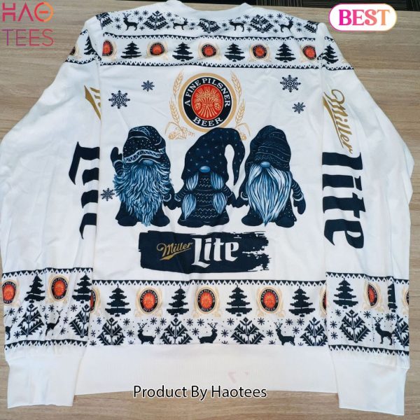 2024 Miller Lite Gnomes Ugly Sweater
