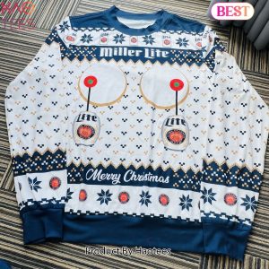Miller Lite Titties Ugly Christmas Sweater