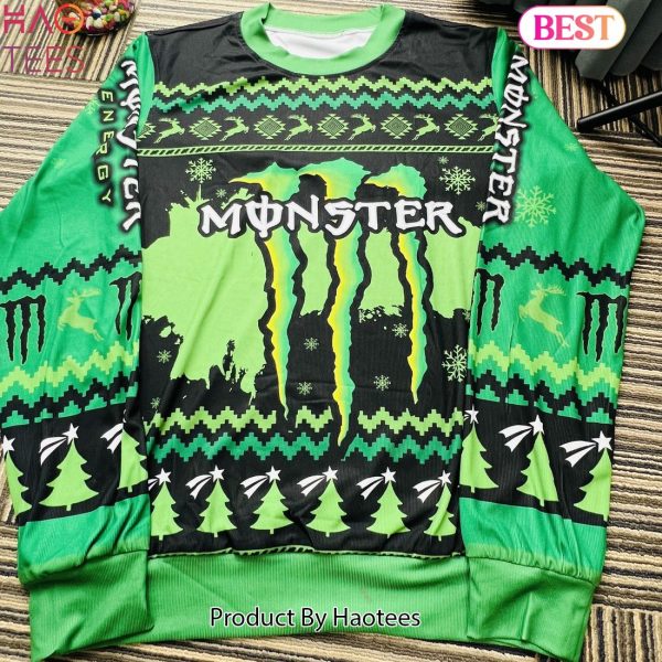 Monster Energy Beer Christmas Ugly Sweater