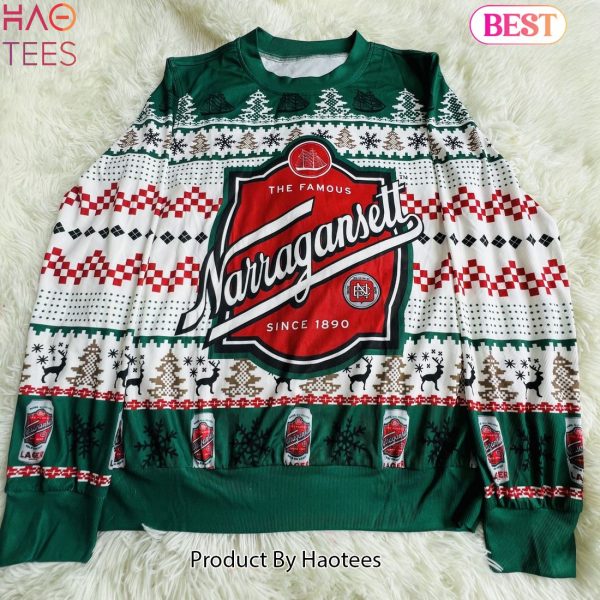 Narragansett Beer Ugly Christmas Sweater