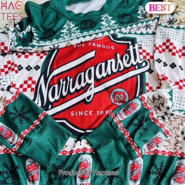 Narragansett Beer Ugly Christmas Sweater