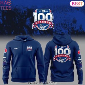 New York Giants 100th Season Prime Time Hoodie – Blue