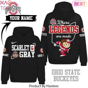 Ohio State Buckeyes – Where Legends Are Made Hoodie – Black Ohio State Buckeyes – Where Legends Are Made Hoodie – Black