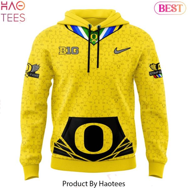 Oregon Ducks – Stomp Out Cancer Heroes Hoodie – Gold