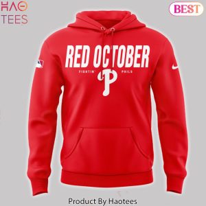 Philadelphia Phillies 2024 Red October Postseason Hoodie – Red