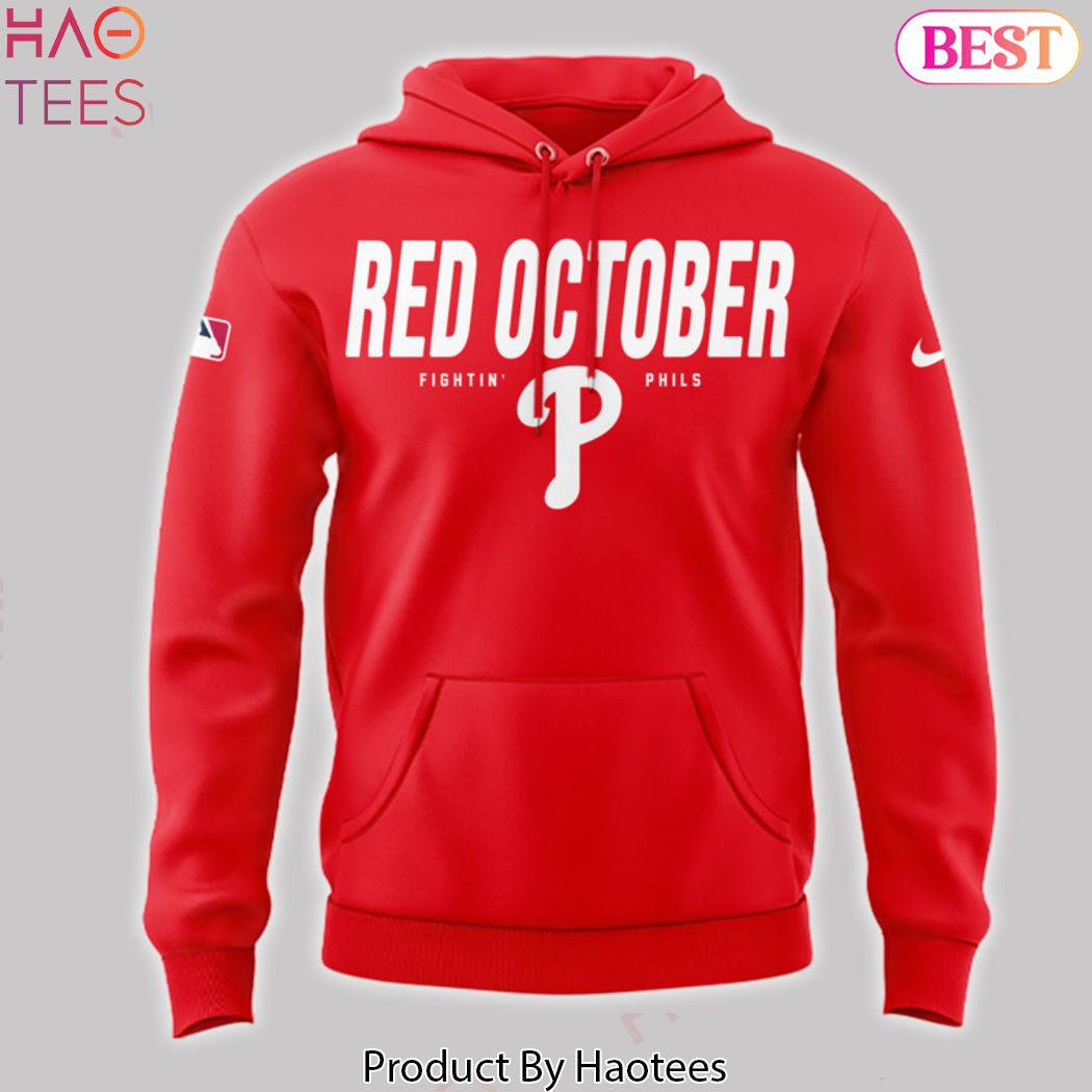 Philadelphia Phillies 2024 Red October Postseason Hoodie - Red Philadelphia Phillies 2024 Red October Postseason Hoodie - Red